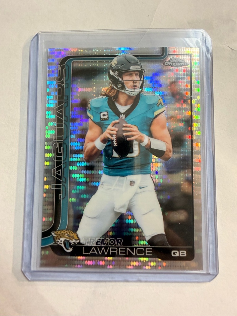 🔥Topps Chrome 2025 Trevor Lawrence Pulsar Refractor #138 Jacksonville Jaguars